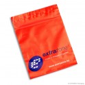 Mailing bag 'Extrazone', COEX, white/grey, 100µ, 15 x 17,5 + 0 cm + 4 cm flap, finishing: 1 adhesive seal strip